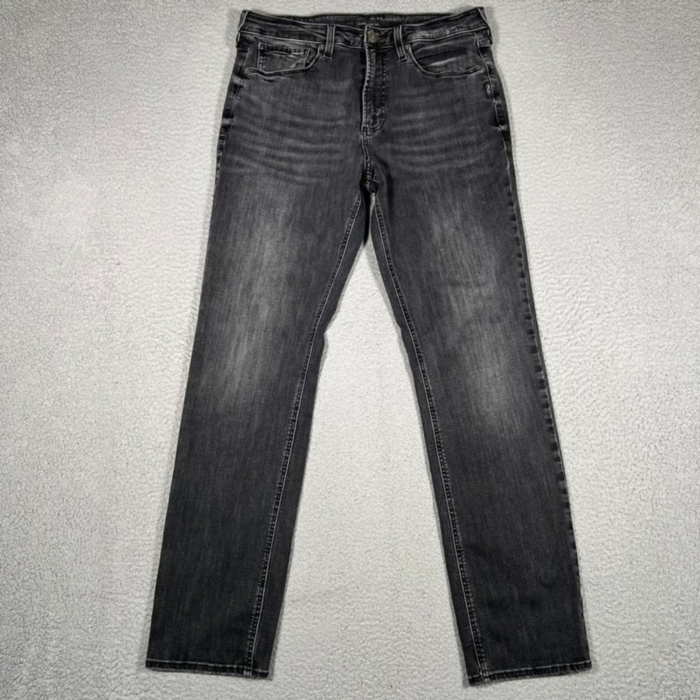 Silver Jeans Mens‎ 34x33 Black Machray Athletic Fit Denim Casual Preppy Pockets